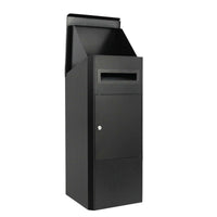 Parcel Delivery Drop Box Mailbox - Secure Home Package Locker 38x38x90cm Black