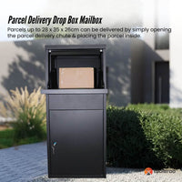 Parcel Delivery Drop Box Mailbox - Home Package Post Locker 41.5x38.5x102.5cm
