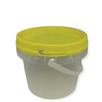 Bulk 100 x 0.8L Empty Honey Bucket with Lid - 1Kg Clear Tamper Proof Plastic Tub