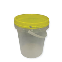 Bulk 100 x 1.2L Empty Honey Bucket with Lid - 1.5Kg Clear Tamper Proof Plastic Tub