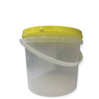 Bulk 100 x 2.2L Honey Bucket with Lid - 3Kg Clear Tamper Proof Plastic Tub