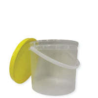 Bulk 100 x 2.2L Empty Honey Bucket with Lid - 3Kg Clear Tamper Proof Plastic Tub