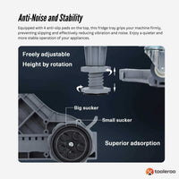 Tooleroo Adjustable Appliance Base Stand for Washing Machine with Locking Wheels