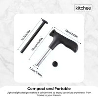 200x Kitchee Coconut Opener - Stainless Steel Hole Punch Kitchen Tool