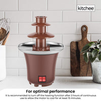 Kitchee 3 Tier Mini Chocolate Fountain Fondue Electric Machine