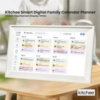 Kitchee Digital Calendar Smart Family Planner - 39.5cm Touchscreen Display White