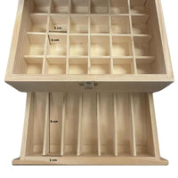 59 Slots Essential Oils Storage Box - Wooden 3-Tier Bottle Holder