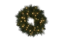 Christabelle 61cm Christmas Wreath Long Needle with LED Lights Front Door Decoration Ornament