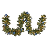 Christabelle 274cm Blue Collection Multicolour Pre-Lit Christmas Garland