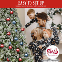 Christabelle Snowy Crown Pine 2.3m Multicolour Pre-Lit Christmas Tree with 1453 Tips