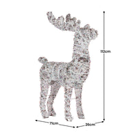 Christabelle 112cm Animated Reindeer Christmas LED Lights Indoor Outdoor Yard Statue Decoration