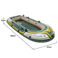 Intex Seahawk 3-person Inflatable Boat Set