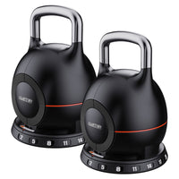 Powertrain 40kg Adjustable Kettlebell One Hand Adjustment Weight Set