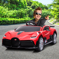 Licensed Bugatti Divo Kids Electric Ride On Car - Red