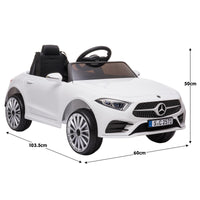 Kahuna Mercedes Benz CLS 350 Kids Electric Ride On Car with Remote Control - White