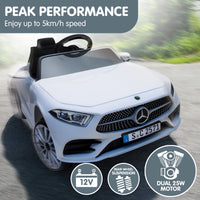 Kahuna Mercedes Benz CLS 350 Kids Electric Ride On Car with Remote Control - White
