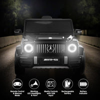 Kahuna Mercedes Benz AMG Licensed G63 Kids Electric Ride On Car Remote Control Dual 25W Motors Music Player LED Lights