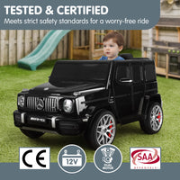 Kahuna Mercedes Benz AMG Licensed G63 Kids Electric Ride On Car Remote Control Dual 25W Motors Music Player LED Lights