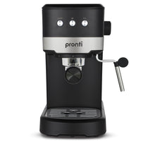 Pronti CM-850D Coffee Machine 20 Bar Espresso Maker with Milk Frother and 1.25L Tank