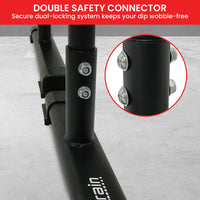 Powertrain Dip Bars Pair Load Capacity 200kg Separated Type Push-up Bars