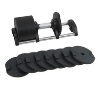 Powertrain Eon 45kg Adjustable Dumbbell Home Gym 9 Strength Training Safety Lock System For Building & Fitness Workouts