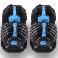 Powertrain 2x 24kg Adjustable Dumbbell Home Gym Set