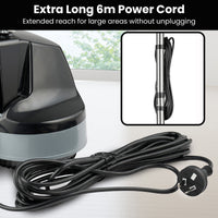 Kartrite Hauskeeper Gen2 5-in-1 Black Electric Floor Polisher Hard Waxer Buffer Scrubber Cleaner 240v With Twin Rotating Brushes 6m Power Cord