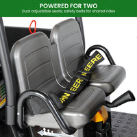 John Deere Midnight Black Gator XUV Kids Ride On Car Dual Seat 12V Battery