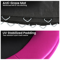 Kahuna 10ft Replacement Trampoline Safety Pad Cover and Jumping Spring Mat - Pink