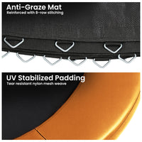 Kahuna 16ft Replacement Trampoline Safety Pad Cover and Jumping Spring Mat - Orange