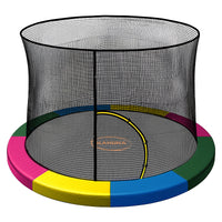 Kahuna 6ft Trampoline Pad and Net - Rainbow