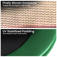 Kahuna 10ft Trampoline Pad and Net - Green
