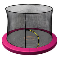 Kahuna 10ft Trampoline Pad and Net - Pink