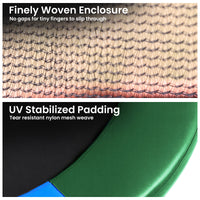 Kahuna 10ft Trampoline Pad and Net - Rainbow