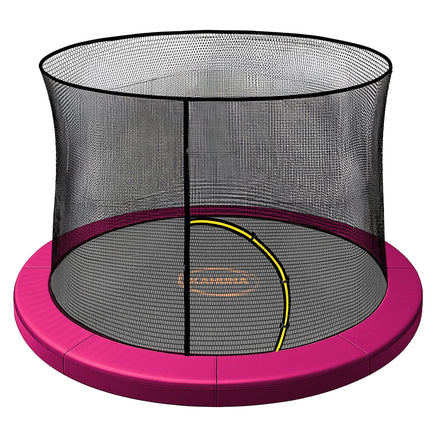 Kahuna 16ft Trampoline Pad and Net - Pink