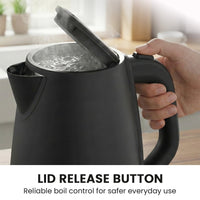 Pronti Silver Noir Collection 4 Slice Toaster and Kettle Bundle