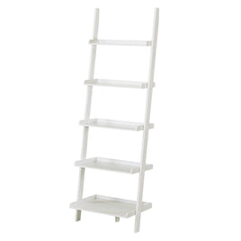 Sarantino Aster 5-Tier Ladder Shelf in White