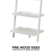 Sarantino Aster 5-Tier Ladder Shelf in White