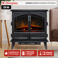 Dimplex Leckford Optiflame Electric Fire Stove - 2kW