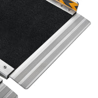 Kartrite Aluminium Wheelchair Ramp 2FT Mobility Ramp with High Grip Surface Safety Side Rails Locking Pin & Carry Handle