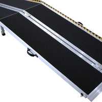 Kartrite Aluminium Wheelchair Ramp With Leg Support - 8ft