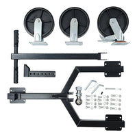 Kartrite Trailer Dolly Adjustable 2in Hitch Ball 1500kg Tongue Weight Capacity w/8in Swivel Wheels Steel Trailer Mover