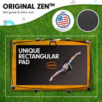 Kahuna 6 ft x 9 ft Rectangular Outdoor Trampoline with Basketball Set Rainbow