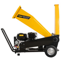 Ducar D70 7HP Wood Chipper Electric Start Shredder Mulcher Grinder Petrol in Yellow