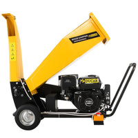 Ducar D70 7HP Wood Chipper Electric Start Shredder Mulcher Grinder Petrol in Yellow