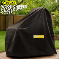 Ducar Wood Chipper Shredder Mulcher Garden 8hp Petrol Motor Upright Grinder - Yellow