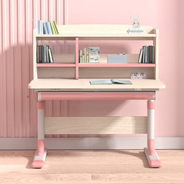 80cm Height Adjustable Children Kids Ergonomic Study Desk Only Pink
