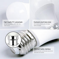 2 PCS 220V 15W  NEW LED Radar Sensor Motion Bulb E27 B22 Smart Security Light Lamp Globe Bulb