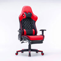 Gaming Chair Ergonomic Racing chair 165° Reclining Gaming Seat 3D Armrest Footrest Pink White