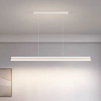 Modern Minimalist Trapezoid Pendant Light Adjustable LED Bar Light White